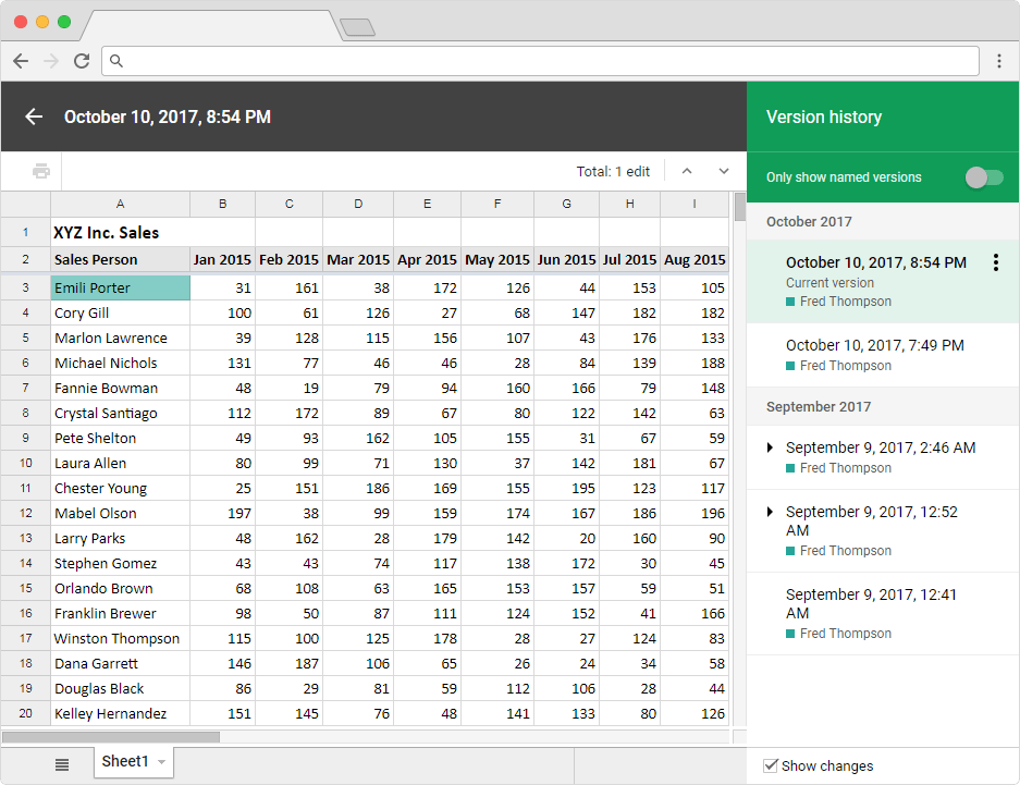 How to view the edit history in Google Sheets? Sheetgo Blog