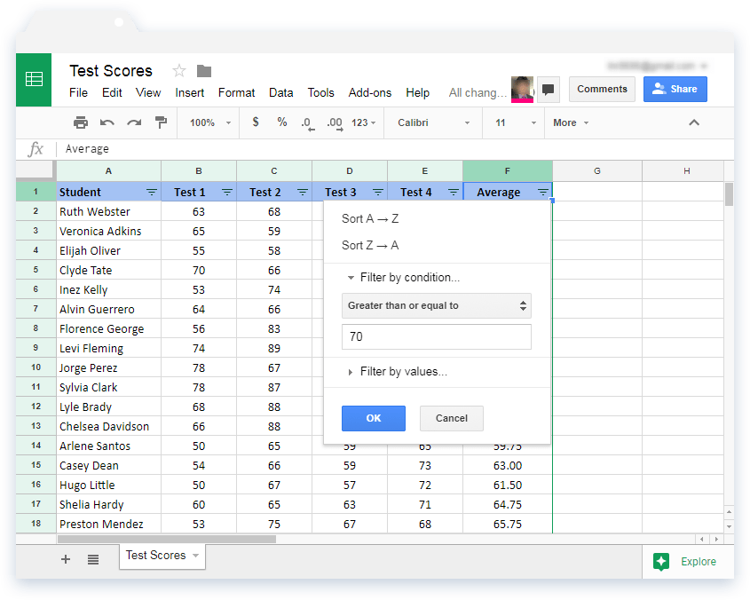 How To Filter In Google Sheets