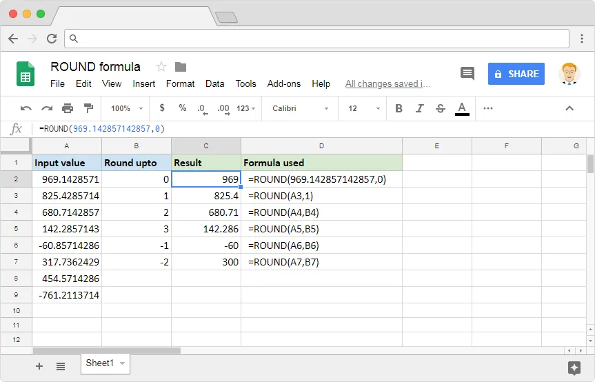 How to use the ROUND formula in Google Sheets Sheetgo Blog