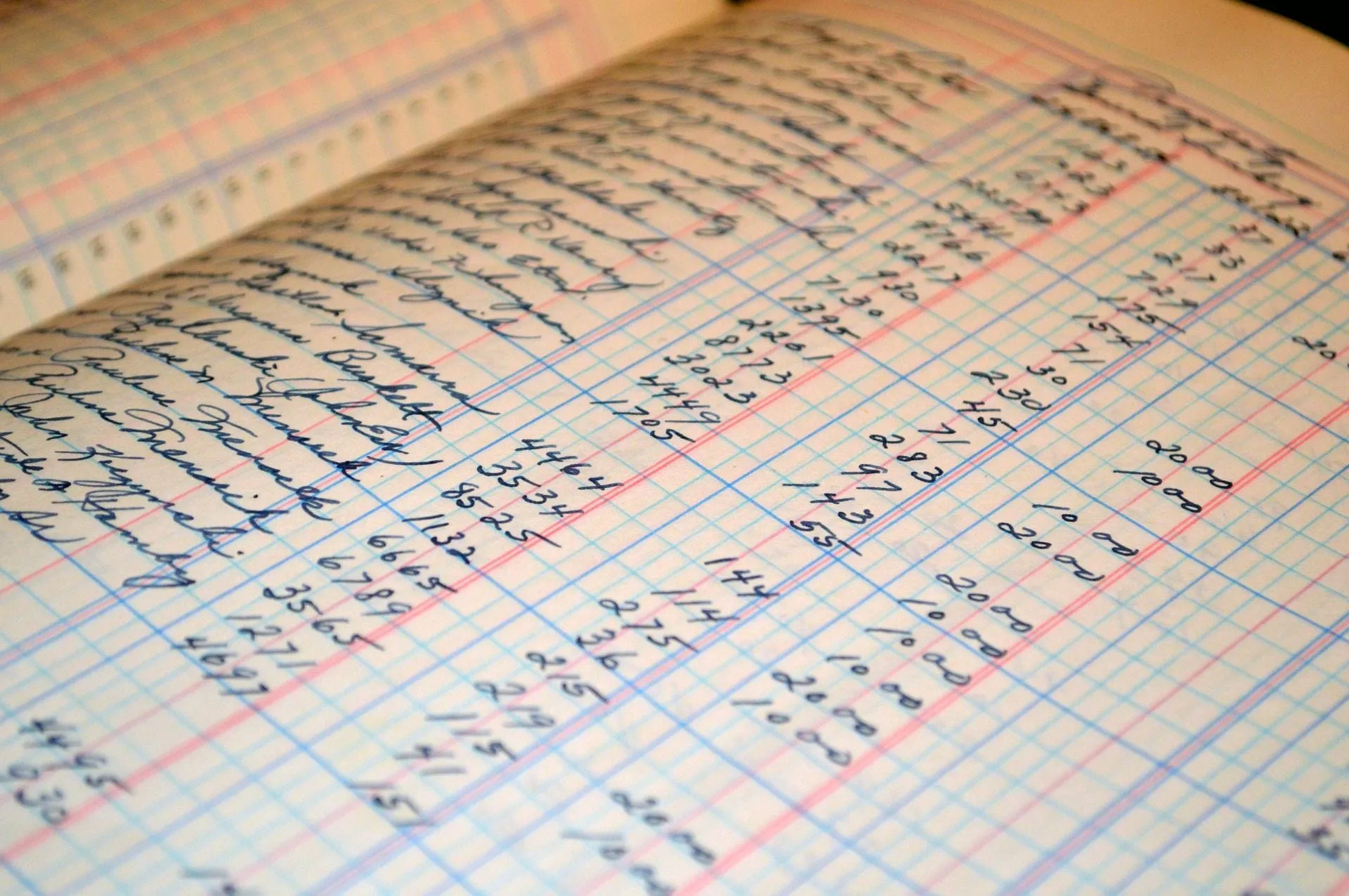 History of Spreadsheets: A Typical Ledger