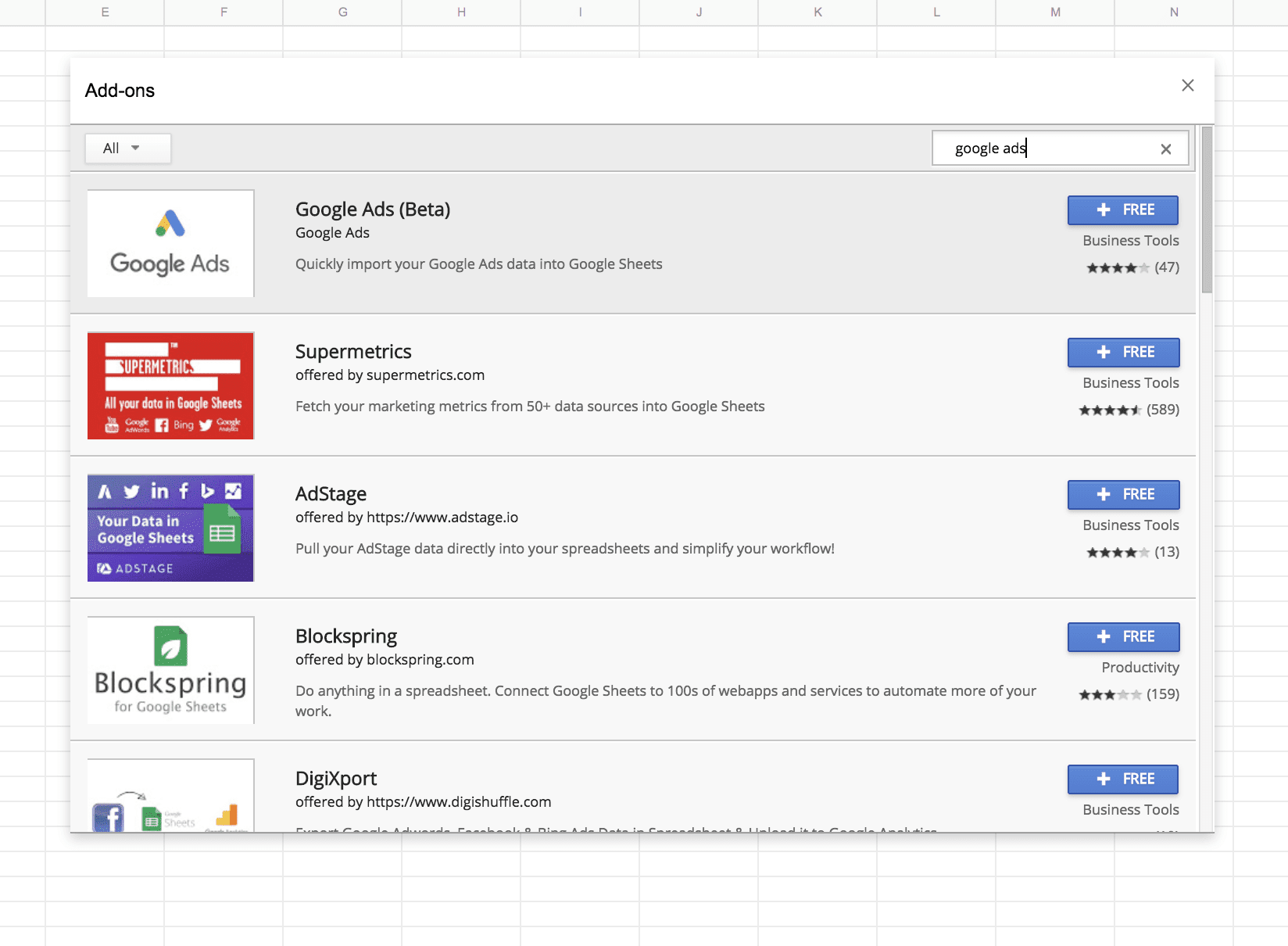 google-ads Google Ads add-on