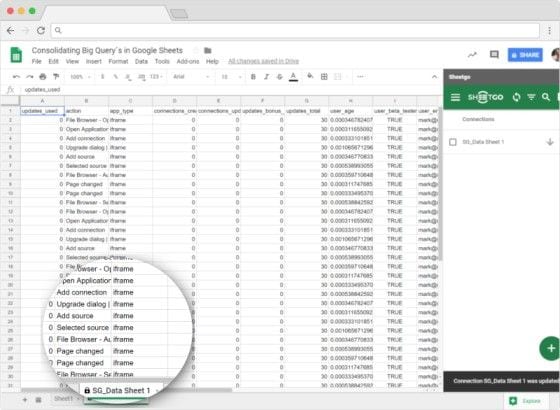 BigQuery Google Sheets Connector: Save Connection
