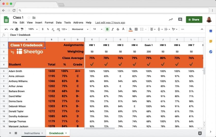 Gradebook Template In Google Sheets Blog Sheetgo