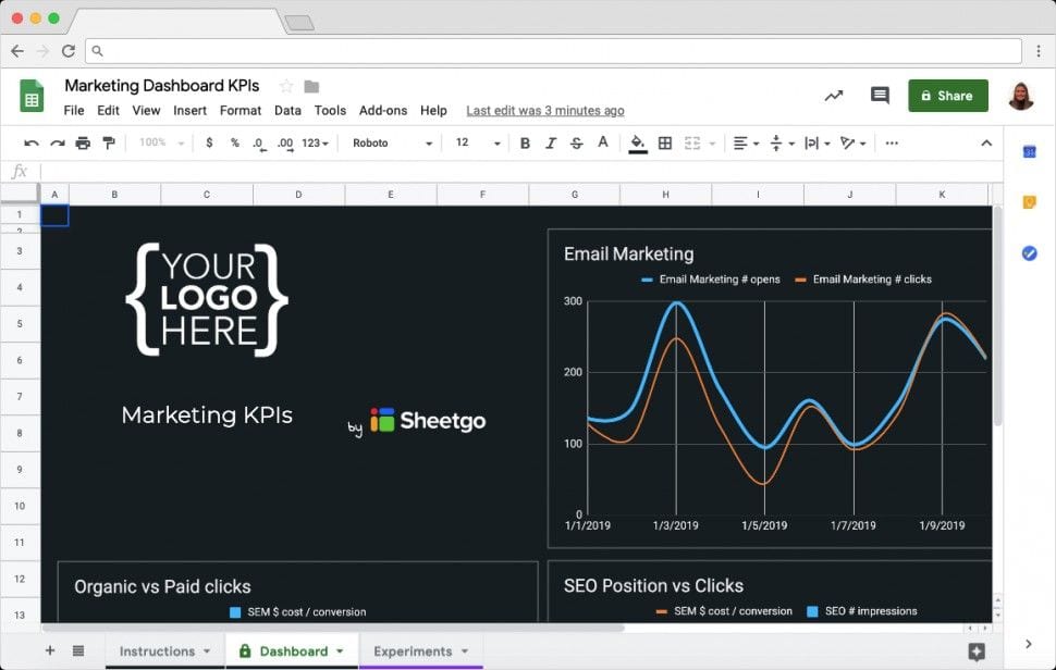 Marketing KPI Template in Google Sheets Blog Sheetgo