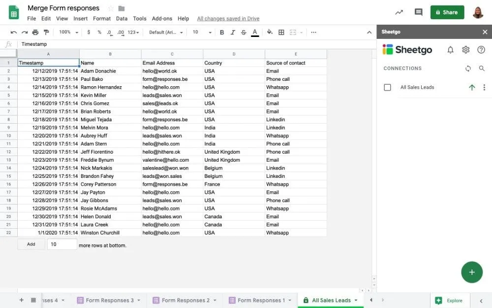 Cara download google form ke excel