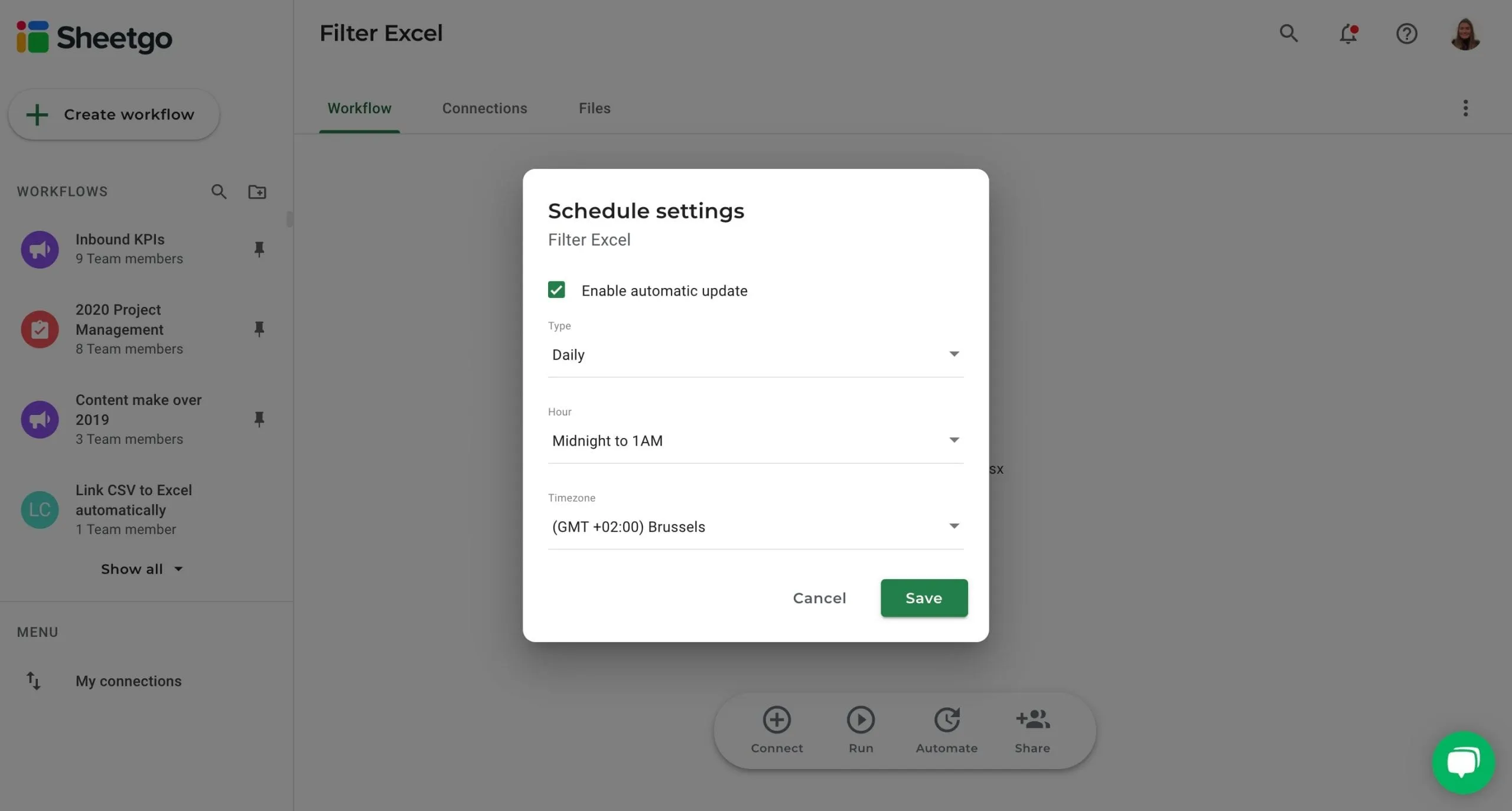 Filter Excel automatic updates Filter Excel automatic updates