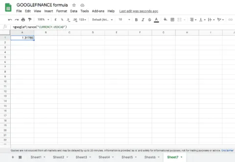 How to use the GOOGLEFINANCE function in Google Sheets - Sheetgo Blog