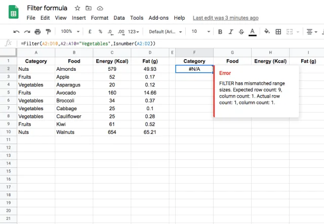 How To Use The Filter Function In Google Sheets - Sheetgo Blog