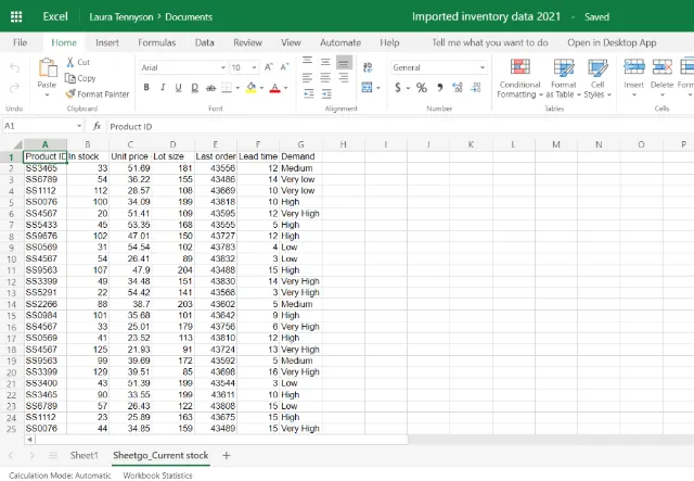 excel to google sheets