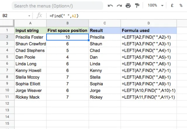 How to do a character count in Google Sheets