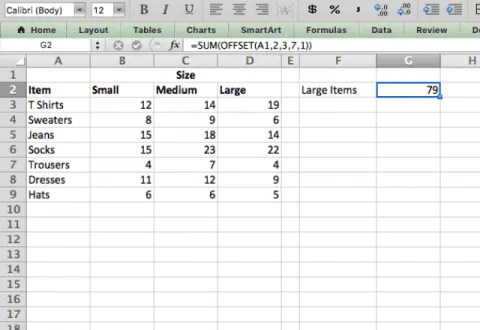 How to use the Excel OFFSET function - Sheetgo Blog