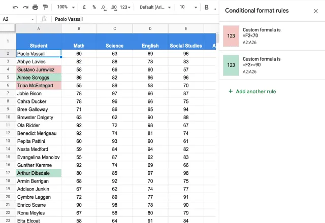 how-to-change-the-cell-colors-based-on-the-cell-value-in-google-sheets