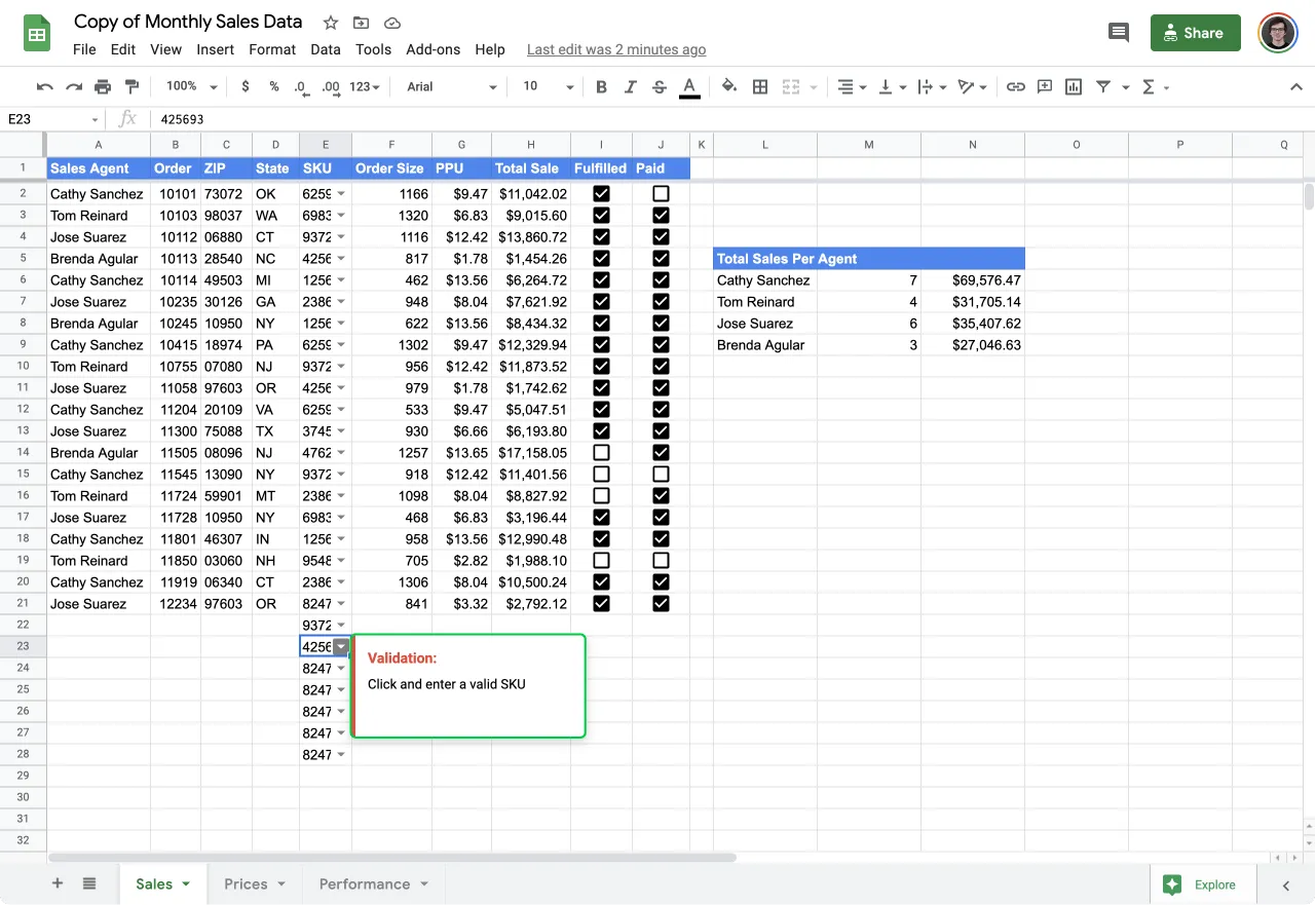 Validate input with check mark - Excel formula