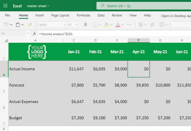 Budget vs actual template in Excel (Automated) - Sheetgo Blog