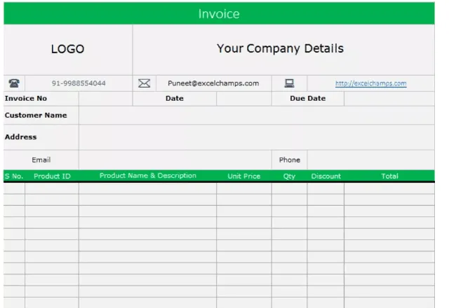 invoice and inventory management tool excel spreadsheet