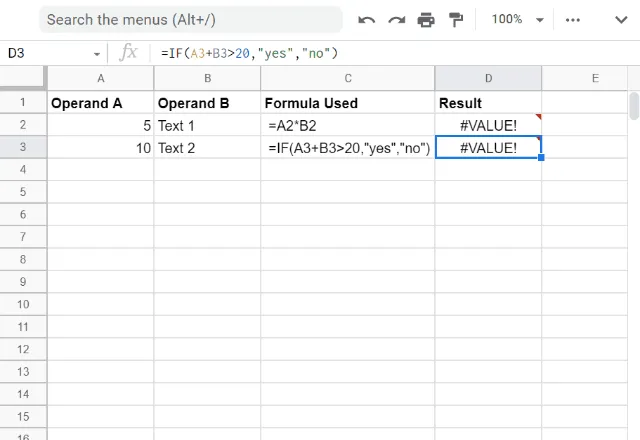 IFERROR GOOGLE SHEETS 1