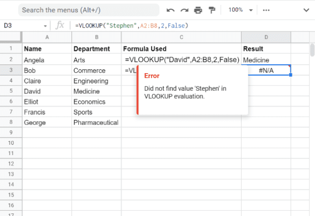 If Error Formula In Google Sheets