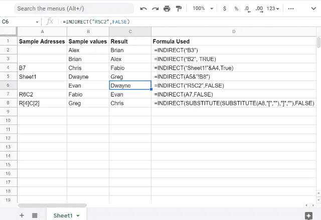 INDIRECT FORMULA GOOGLE SHEETS 6 INDIRECT FORMULA GOOGLE SHEETS 6