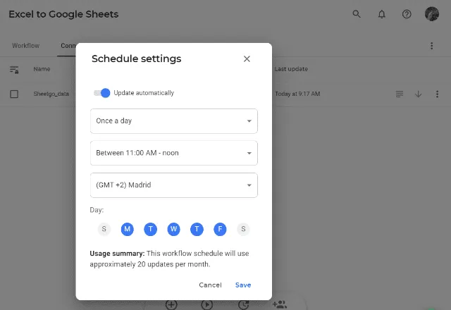GOOGLE SHEETS TO EXCEL 3