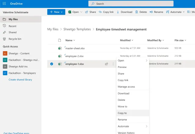 Employee timesheet template Excel - make a copy 1 Employee timesheet template Excel make a copy