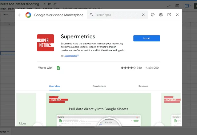 add-ons for reporting 10 Supermetrics