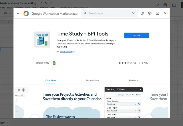 add-ons for reporting 5. Time Study BPI Tools