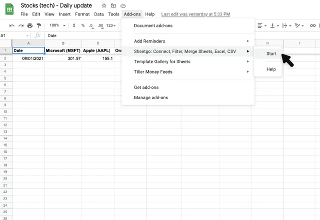 track changes in google sheets 1