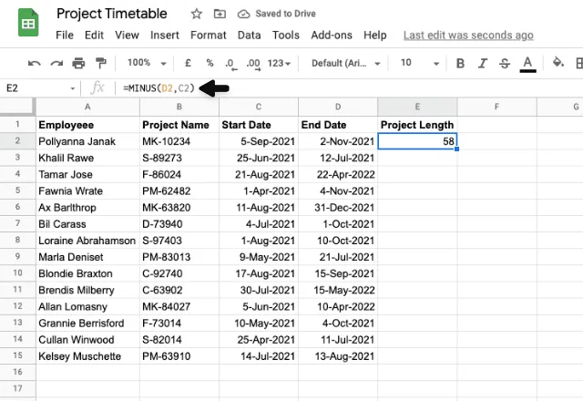 google sheets between two dates 1