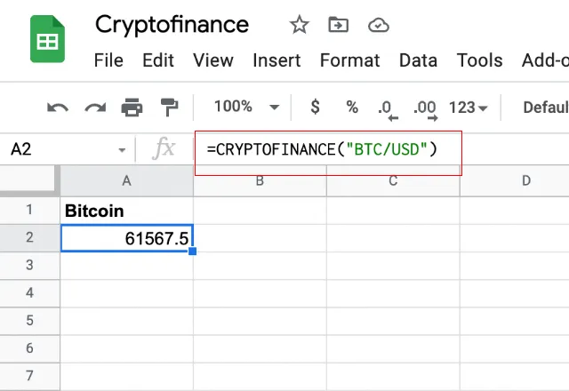 Cryptofinance Bitcoin