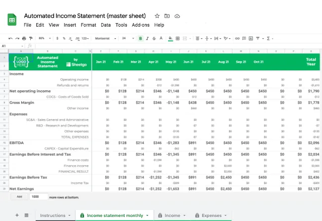 Шаблонов google sheets