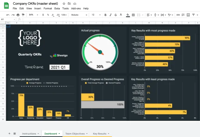 Google Sheets templates 4