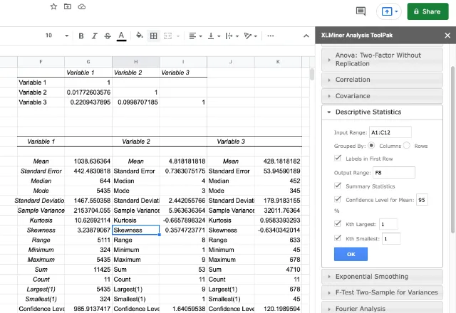 how to load analysis toolpak into google sheets
