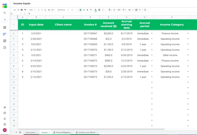 Buy Automated Income Statement Google Sheets Template Easy to Online in  India 