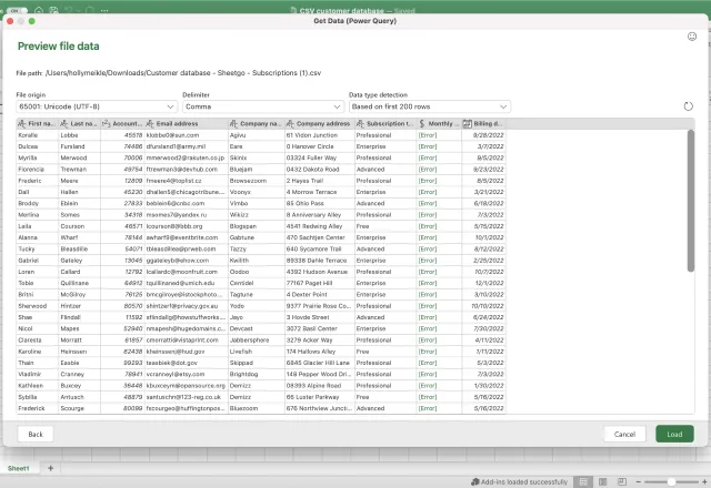 CSV to Excel 3