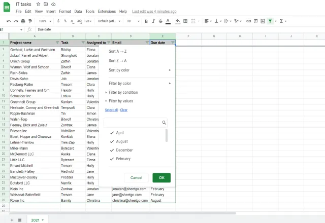 How To Filter Google Sheets Without Affecting Other Users Sheetgo Blog