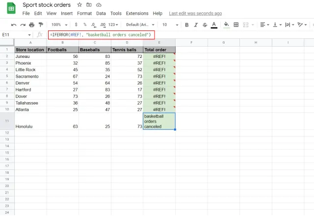 ref error google spreadsheet 4