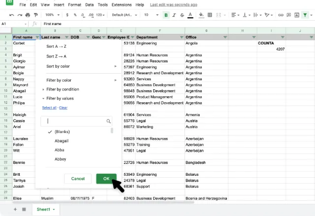 google sheets cell limit 6