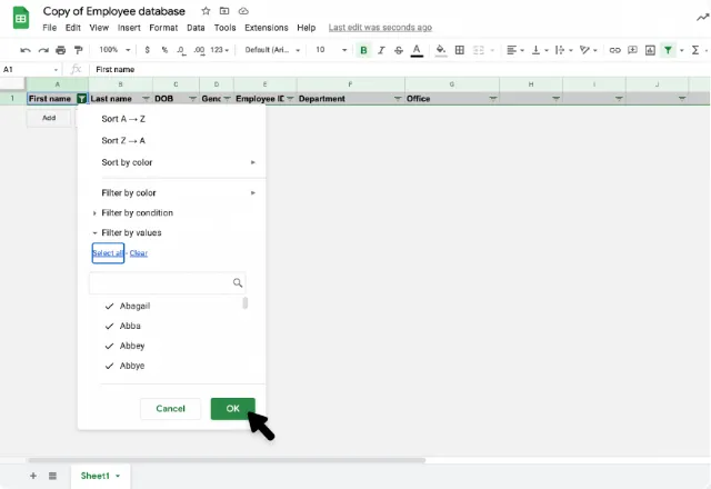google sheets cell limit 8