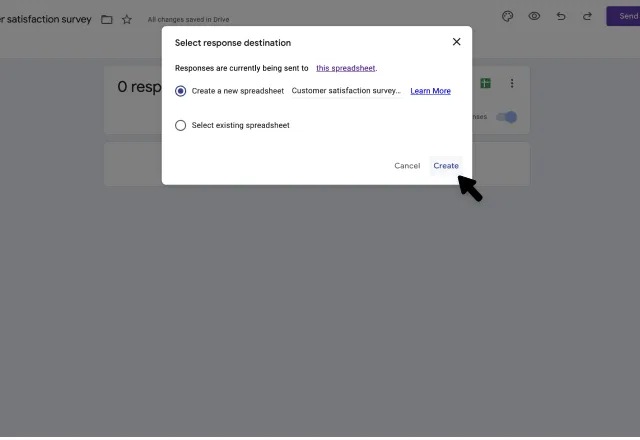 google forms to google sheets 1