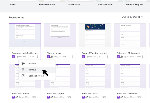 google forms to google sheets 3