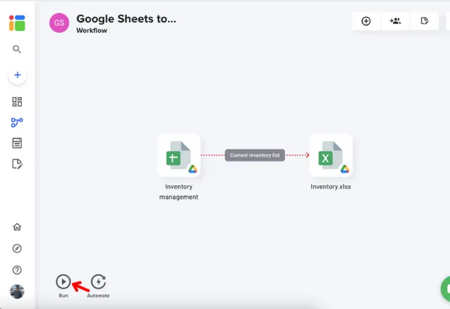 convert google sheets to excel